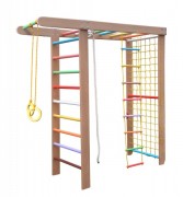 Babygrai 9140 Спортивный комплекс Babygrai с рукоходом-турником из бука фото